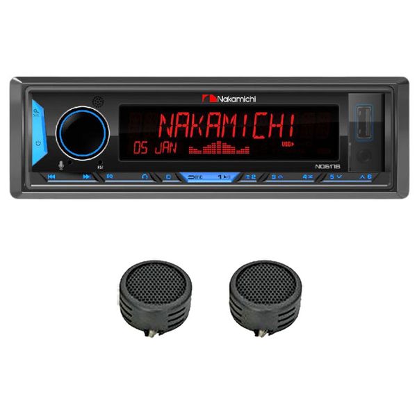 Nakamichi NKM-NQ617B USB/Aux MP3 Media Player &amp; Evo Tweeters