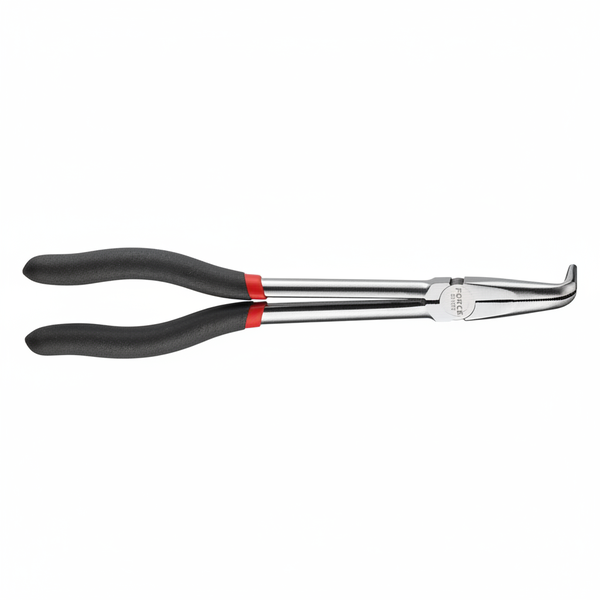 Force 11 Inch Bent Long Nose Plier for Gripping and Bending - 2 Pack