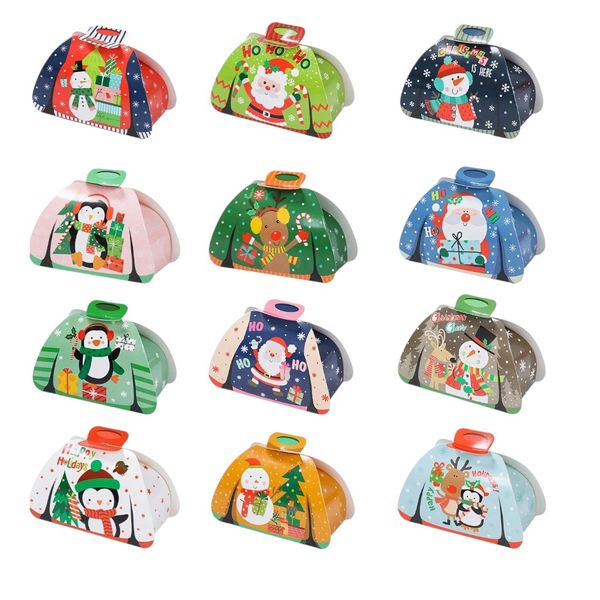 24-Piece Assorted Christmas Gift Boxes for Treats - Multicolor