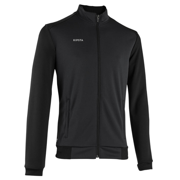 Kipsta Football Training Jacket Essential - Black/Grey