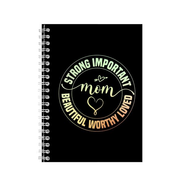Strong A5 Notebook Pad for Mothers Day Graphic Mom Sayings Present 062