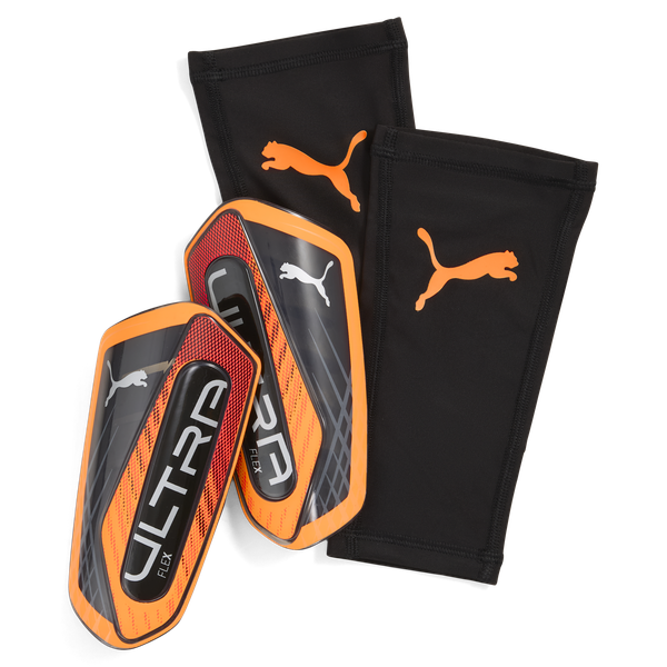 Puma Ultra Flex Sleeve Shinguards - Heat Fire/Glowing Red