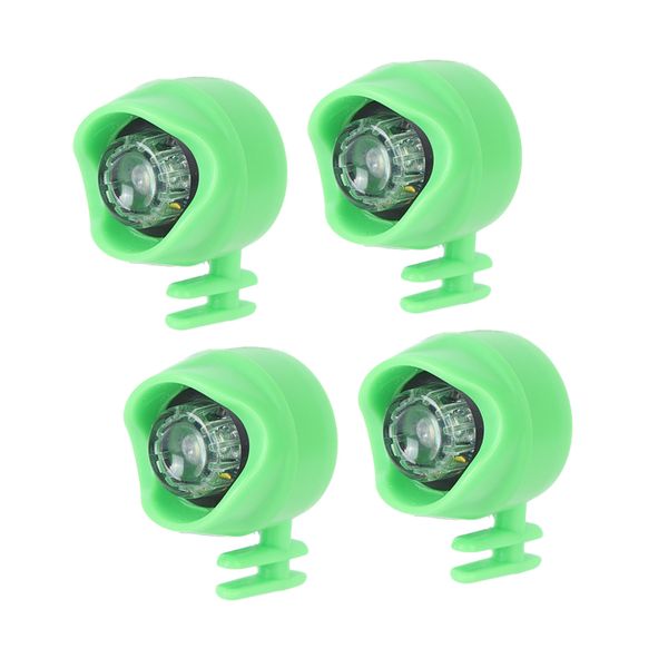 4Pcs Shoes Headlight Adjustable Waterproof Bright Headlamp, Green