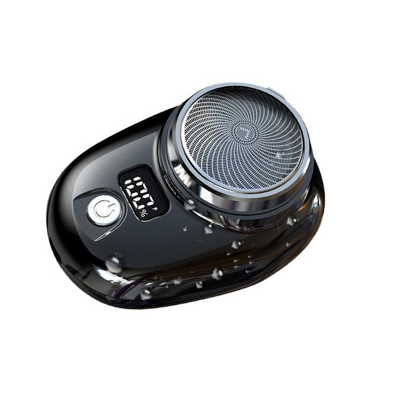 Portable Mini Shaver, Razor for Men Dry & Wet, Travel Personal Shaver - Black