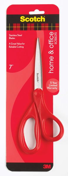 Scotch Home &amp; Office Scissors 1407, 7" (178mm)