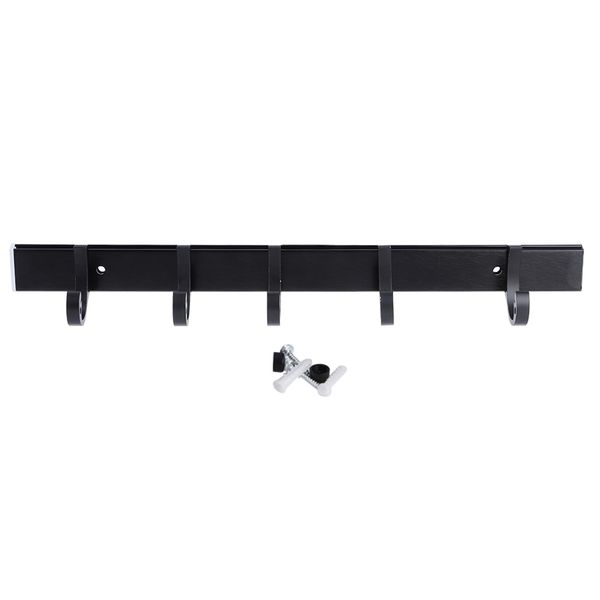 Space Aluminum Wall Mount Towel Hook Black Bathroom