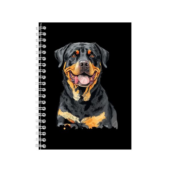 Rottweiler A5 Notebook Spiral Lined Trendy Notepad Dog Idea 335