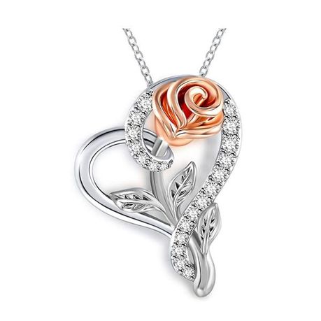 Rose gold necklace sale for girlfriend