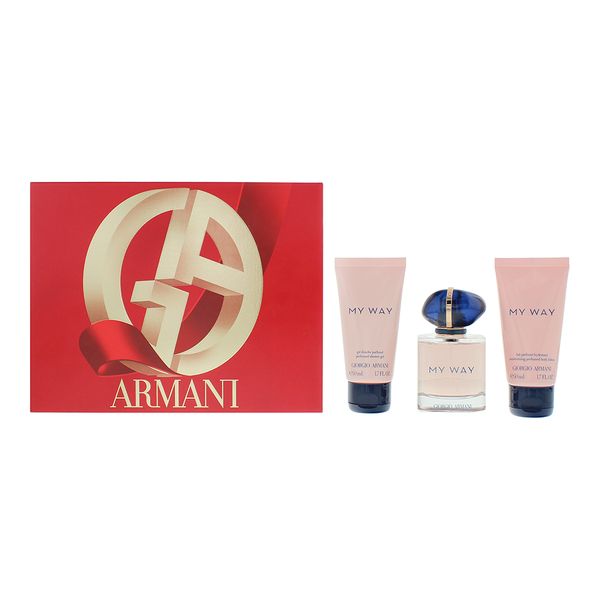 Giorgio Armani My Way 3 Piece Gift Set: (Parallel Import)