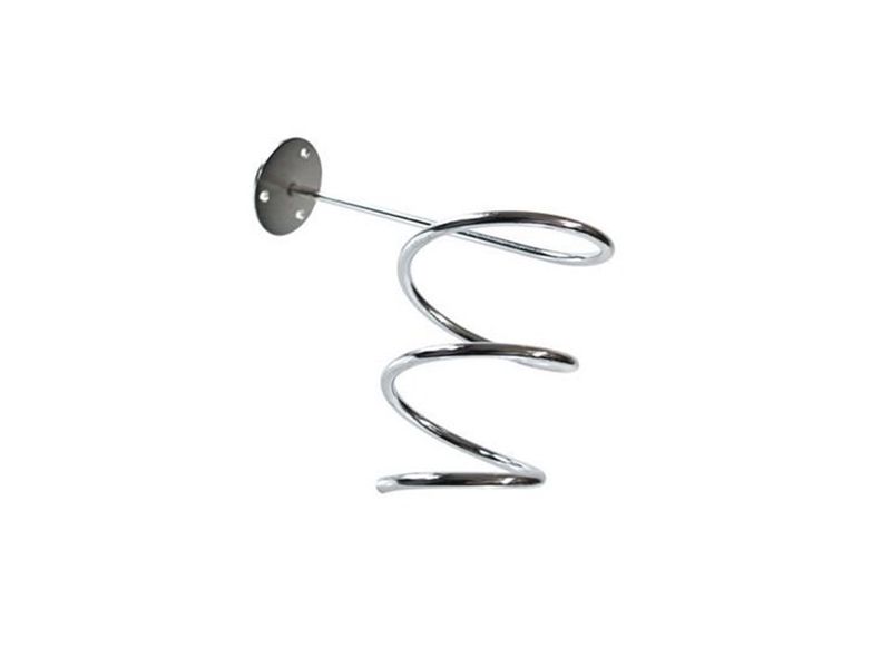 Hair Dryer Holder - Wall Mount - Chrome