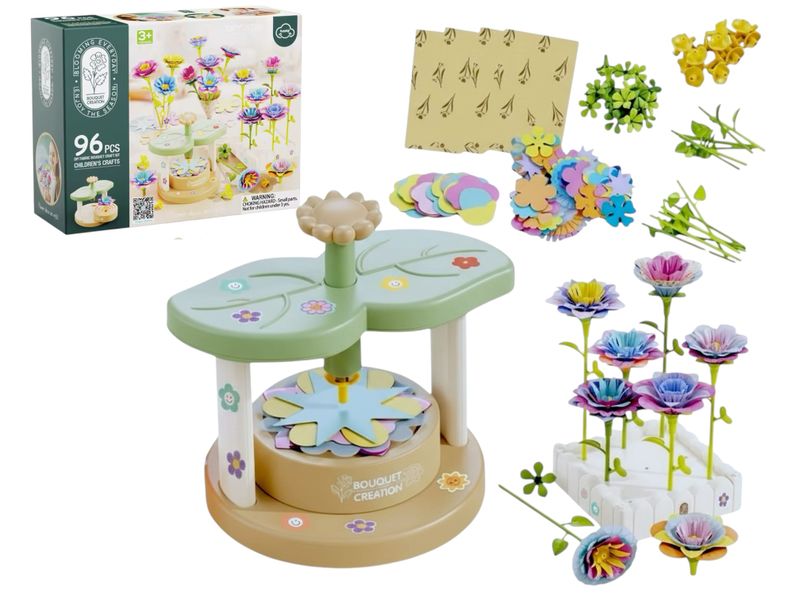 96-Piece Flower Art &amp; Craft Workshop - Build Your Own Bouquet DIY Kit