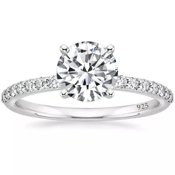 Rings Wedding 925 Sterling Silver Cubic Zirconia