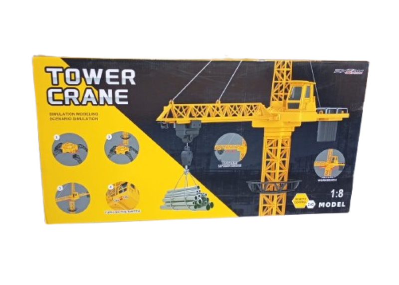 SamMag Boz Remote Controlled Tower Crane, 2.4GHz 12 Channel