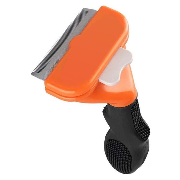 Medium Pet Grooming Brush Professional Deshedding Tool for Dogs and Cats