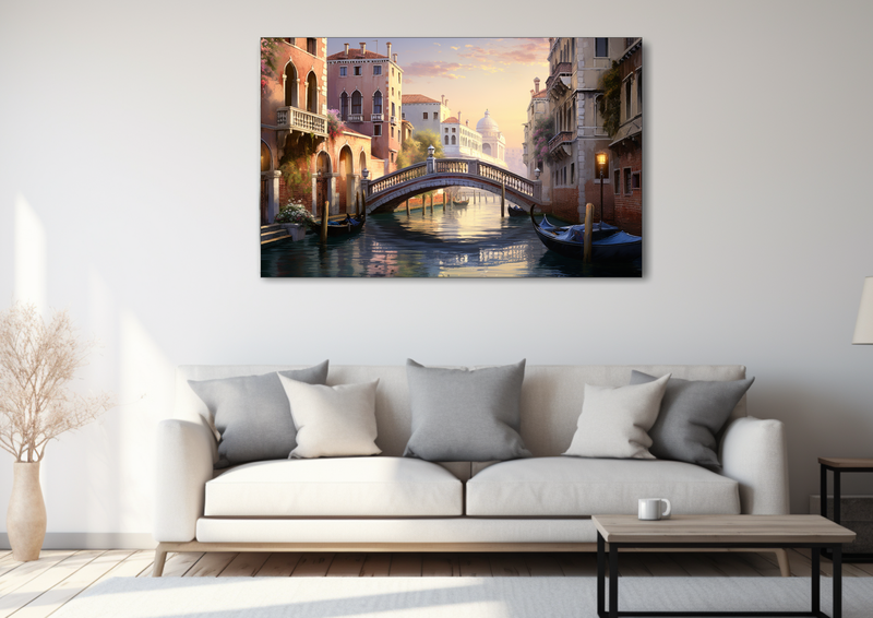 Canvas Wall Art - Venetian Canals at Dawn - HD0399