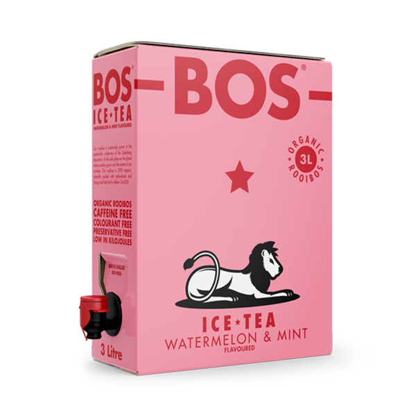 BOS - Watermelon &amp; Mint Ice Tea Dispenser Box 4 x 3L