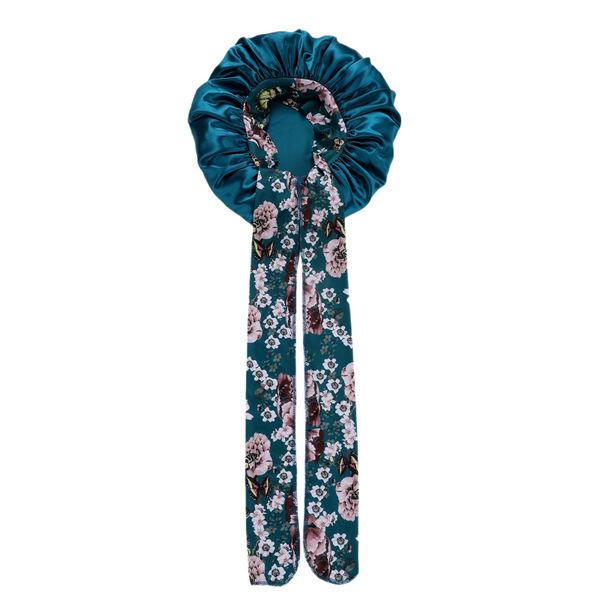 Wide-Brimmed Long-tail Shower cap and Nightcap