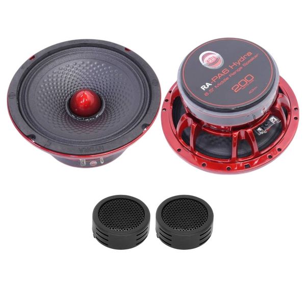 Reference RA-PA6 Hydra Series 6.5" 200w RMS Mid Speakers &amp; Evo Tweeters