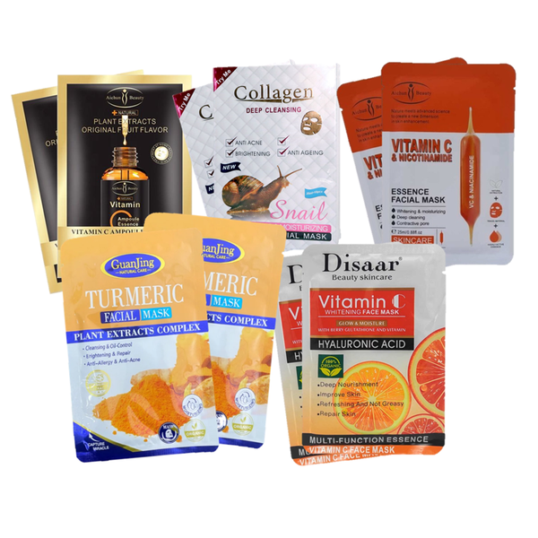 Variety Combo Assorted Beauty Face Mask (10 Pack)