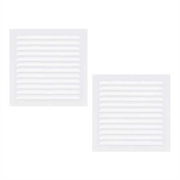 2 Pcs Attic Vents Gable Vents Aluminum Wall Vent Compatible with None