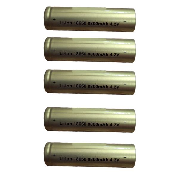 Set Of 5 4.2V Li-ion 18650 8800 mAh Battery BL-18650