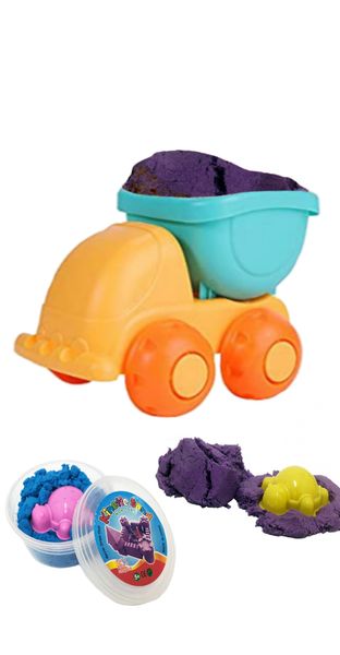 Dump Truck and Kinetic Sand - Kids Play Set