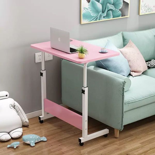 Bedside adjustable table, easy to move and portable computer desk