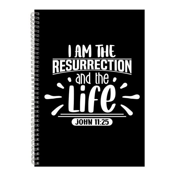 Resurrection A4 Notebook Spiral Graphic Christian Easter Words Present 080