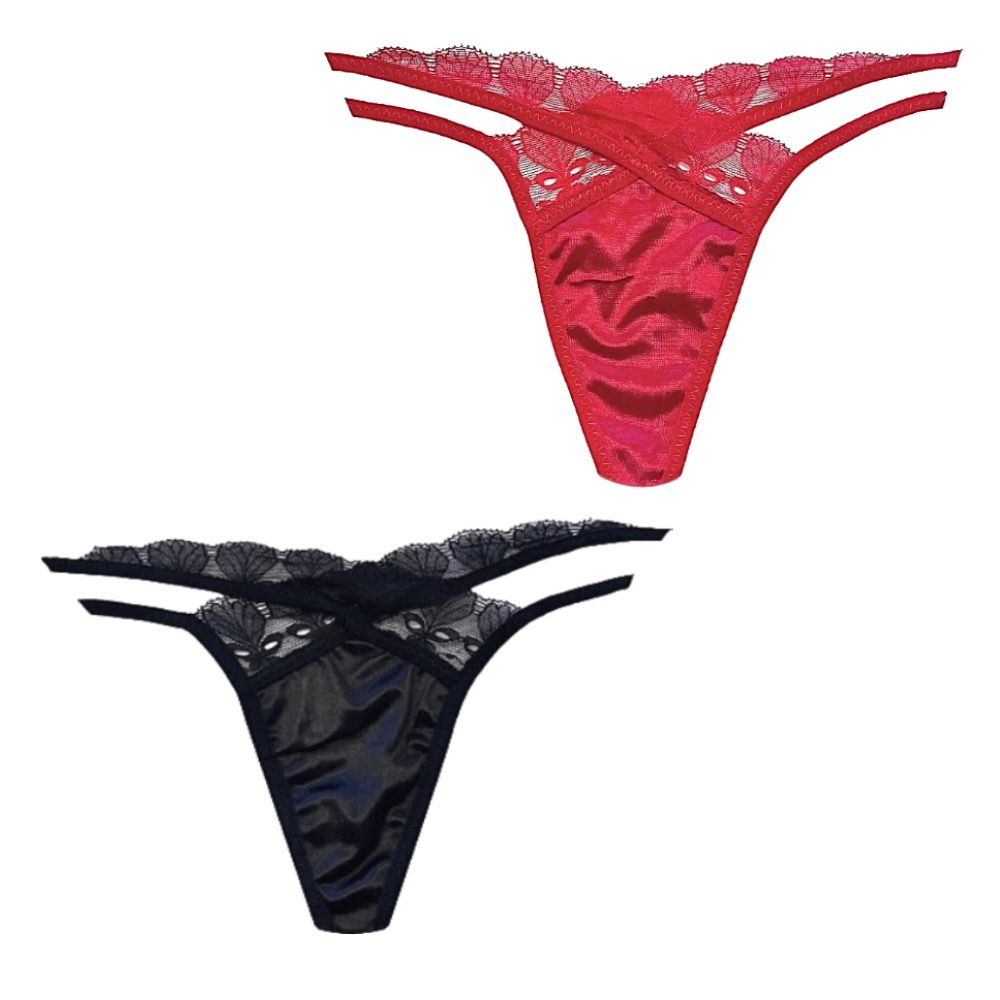 2 Pack Women Sexy Thong / G String, Underwear / Lingerie for Women ...