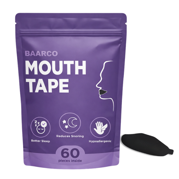 Baarco Mouth Tape - Nasal Breathing Aid for Snoring, Dry Mouth