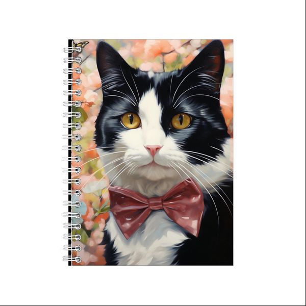 TUXEDO CAT IN SPRING 2 A5 Notebook Gift Idea Notepad 229