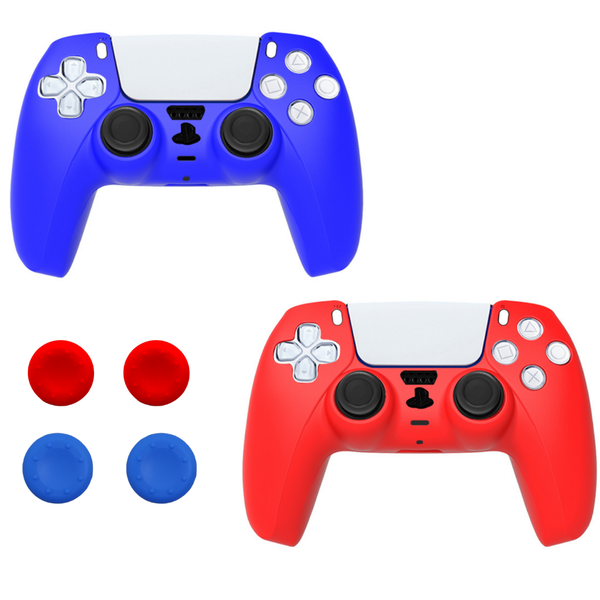 2 Pack - Smooth Silicone Case BN13 with Finger Grips for PS5 Controller