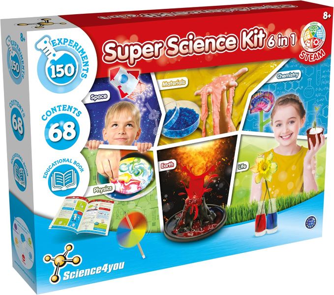 Science4you - Super Science Kit 6-in-1 - Educational STEM Toy