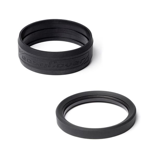 easyCover PRO Silicon Camera Lens Rim with Bumper - 62mm - Black - ECLR62
