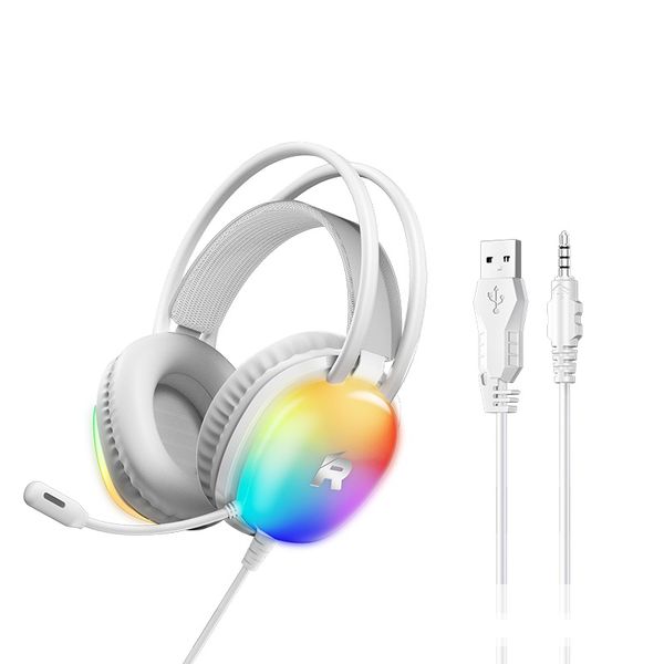 Remax RM-706 Over-Ear Wired Gaming Headset with Microphone and RGB Lighting