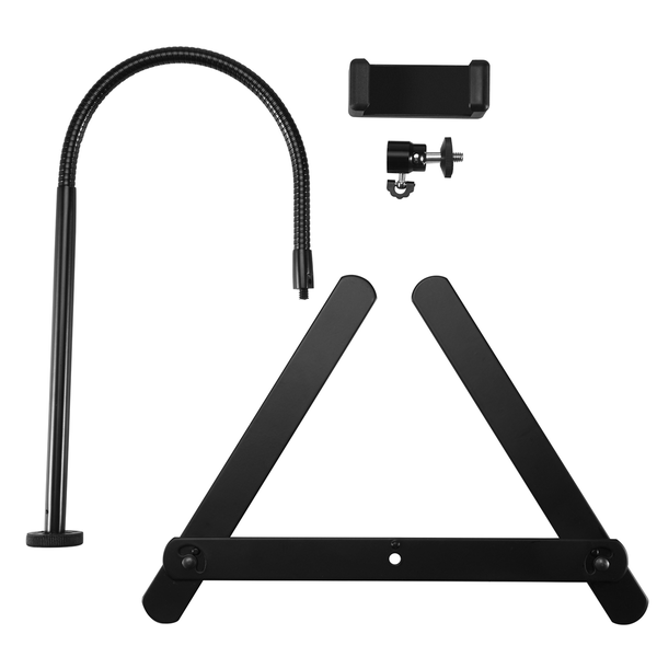 Adjustable Tripod With Cellphone Holder, Overhead Phone Mount