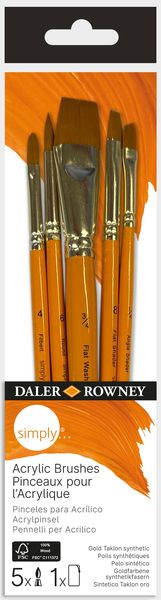 D-R Simply Brush Set Acrylic Sh 5 Pc