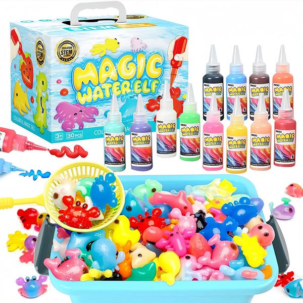 Water Elf Double-Sided 3D Hydrogel Creation Kit Toys 30Pcs