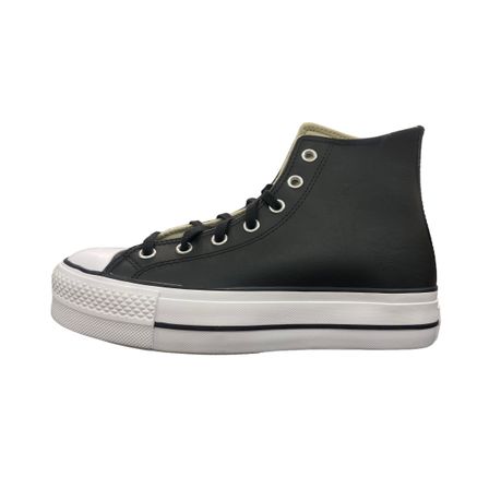 Converse CTAS Lift HI Ladies Black Leather Hi Top Sneakers Daily Sale Shop