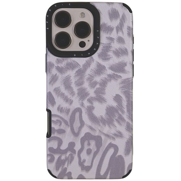 Purple Grey Abstract Leopard Pattern Phone Case - Compatible With iPhone