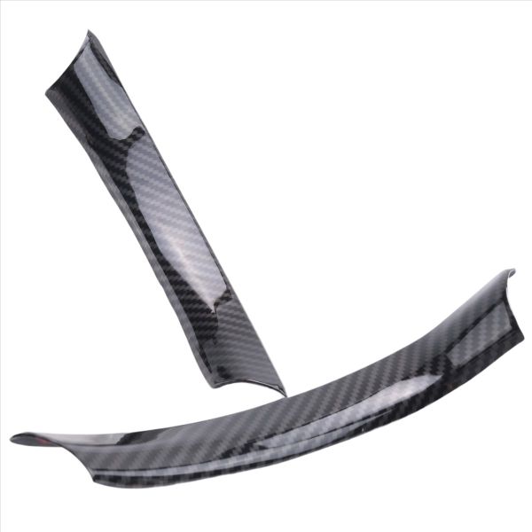 2Pcs Car Interior Carbon Fiber Cover Trim for Stelvio/ 2016-2018
