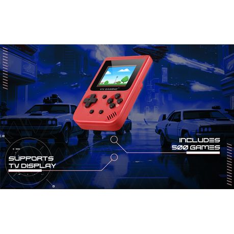 VX Gaming Retro 2.0 Handheld Gaming Machine With 500 Preloaded