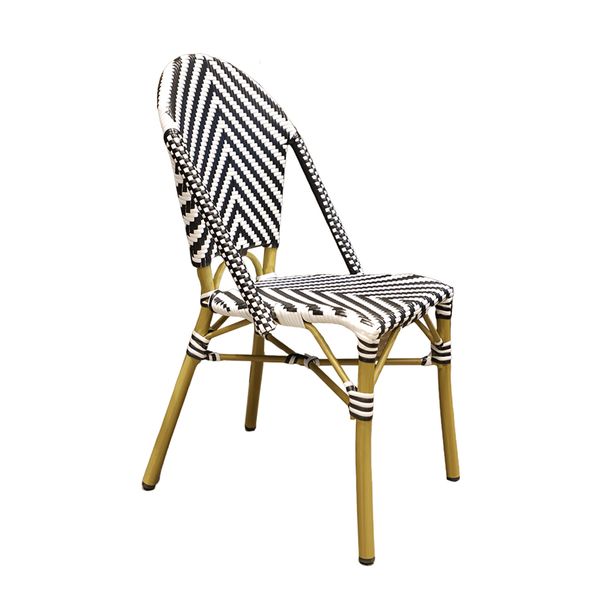 Brioche Patio Chair | Black &amp; White