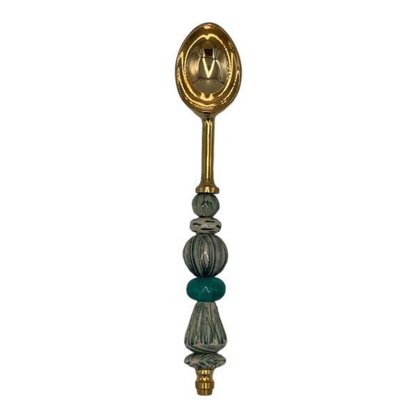 Ice Cream Scoop 21.5cm Beaded Gold Finish