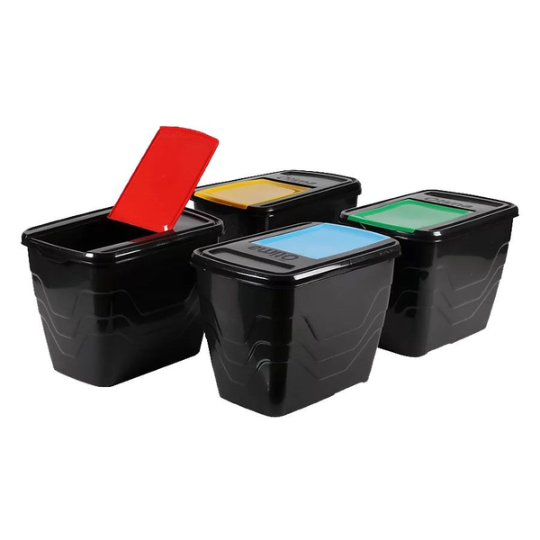 Otima 4 X 40 L Colour Coded Recycle Storage Containers