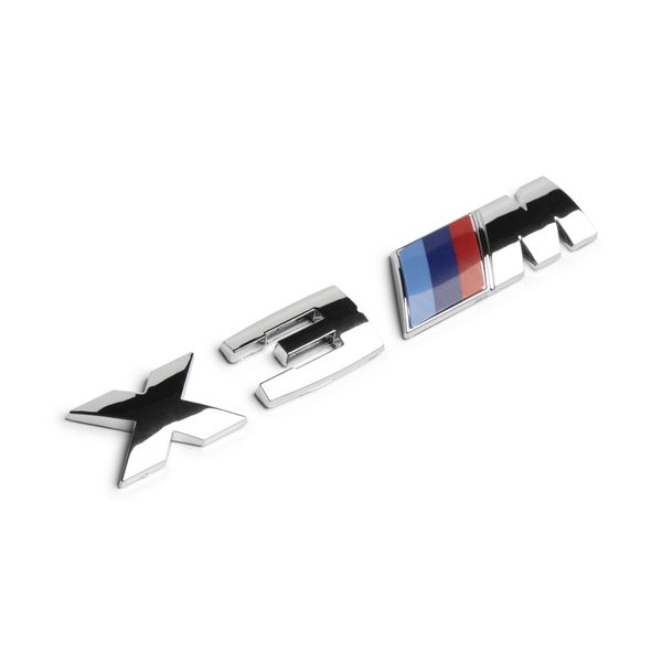 X3m-Gs, BMW X3m M Power Badge - Gloss Silver