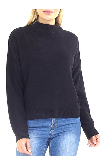 Brave Soul Regular Acrylic High Neck Sweater
