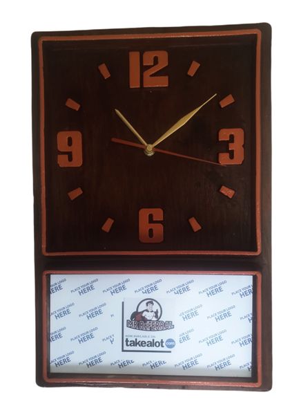 Retro Box Clock (Orange) MR- Referral Logo (39)