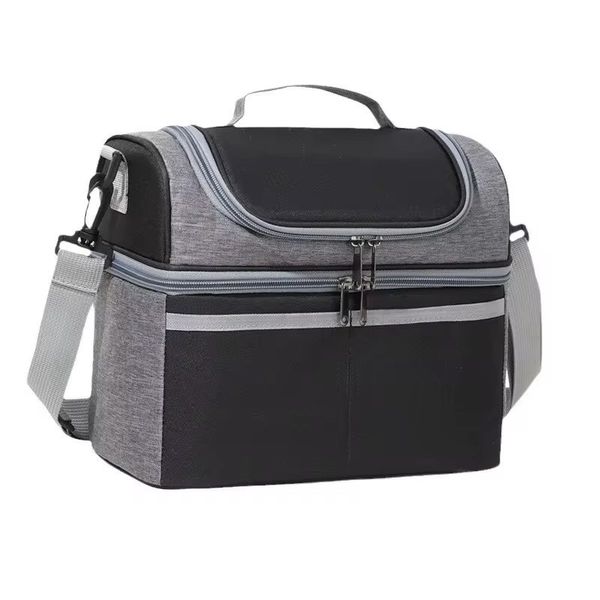 Lunch Meal Shoulder Bag - Black