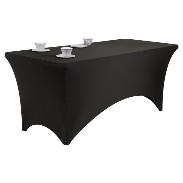Stretch Trestle Tablecloth - Black